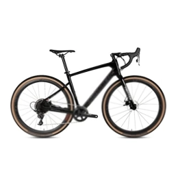  Rennräder Fahrräder für Erwachsene Road Bike 700C Cross Country 11 Speed 40C Reifen für hydraulische Bremskettenschaltung (Color : Black, Size : 11_48CM)