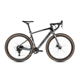  Rennräder Fahrräder für Erwachsene Road Bike 700C Cross Country 11 Speed 40C Reifen für hydraulische Bremskettenschaltung (Color : Gray, Size : 11_48CM)