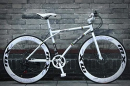FMOGE Rennräder FMOGE 26-Zoll-Rennräder, 24-Gang-Fahrräder, Nur Für Erwachsene Und Männer, Rahmen Aus Kohlenstoffhaltigem Stahl, Rennradrennen, Radrad