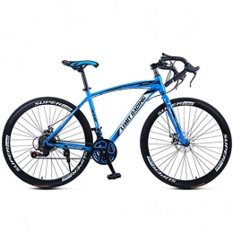 FXMJ  FXMJ Carbon Rennrad, Vollgefedertes Road 700C Rad, 21-Gang Scheibenbremsen, Rennrad Für Männer Und Frauen, Blau