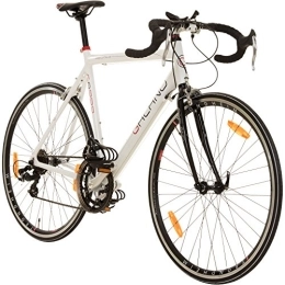 Galano Fahrräder Galano 28 Zoll Rennrad Giro D'Italia 3 Rahmengrößen 2 Farben, Farbe:Weiss, Rahmengrösse:53 cm