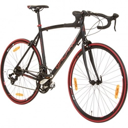 Galano Rennräder Galano 700C 28 Zoll Rennrad Vuelta Sti 4 Rahmengrößen 2 Farben, Farbe:schwarz / rot, Rahmengrösse:62 cm
