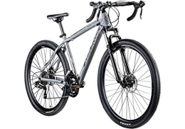 Galano Rennräder Galano Crossrad 29 Zoll Fitnessrad Fahrrad Crossbike Road Cross Rennrad Rad (grau / schwarz, 48 cm)
