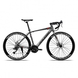 GAOXQ Fahrräder GAOXQ 24 / 27 / 30 Gangschaltung Rennrad 54 cm Rahmen 700C Laufrad Erwachsene Rennrad, Mehrere Farben grey-24 Speed