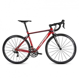 Gaoyanhang Fahrräder Gaoyanhang 46 / 48 / 50 / 52cm Aluminium Rennrad Carbon-Gabel Shimano 18-Speed ​​Entry Level Road Racing (Color : Red, Size : 48cm)