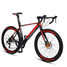 GONGFF Fahrräder GONGFF 700C Wheels Rennrad, ultraleichtes Aluminiumrahmen-Rennrad, Herren-Frauen-City-Pendlerfahrrad, perfekt für Straßen- oder Dirt-Trail-Touren, rot, 14-Gang
