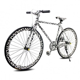 Joyfitness Fahrräder Joyfitness Leichter 24-Zoll-Rad Fixie Rennrad Single Speed ​​Flip, Black+White