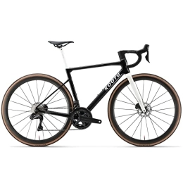 KOOTU Fahrräder KOOTU Carbon Rennrad, Falcon5.0 700C Ultraleicht Scheibenbremse Rennräder mit Shimano Di2 8170 24 Gänge T1000 Voll Carbon Rahmen & Gabel & Laufradsatz Fahrrad für Unisex