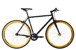 KS Cycling Fahrräder KS Cycling Fixie Fitnessbike 28“ Pegado schwarz-Gold RH 53 cm