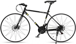 LAMTON Rennräder LAMTON 21 Speed-Straen-Fahrrad, High-Carbon Stahlrahmen Mnner Rennrad, 700C Rder Stadt-Pendler-Fahrrad-Herrenrad for einen Weg, Trail und Gebirge (Farbe : Schwarz)