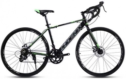 LAZNG Rennräder LAZNG Adult Rennrad, 14 Geschwindigkeit 700C Rder Straen-Fahrrad, Alu-Rahmen-Fahrrad mit Scheibenbremsen, ideal for die Strae oder Schmutz Trail Touring (Farbe : Grau)