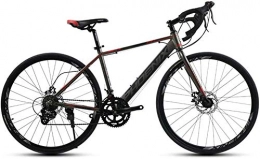 LAZNG Rennräder LAZNG Adult Rennrad, 14 Geschwindigkeit 700C Rder Straen-Fahrrad, Alu-Rahmen-Fahrrad mit Scheibenbremsen, ideal for die Strae oder Schmutz Trail Touring (Farbe : Schwarz)