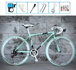 Legou 28 Zoll Mountainbike, Cyclocross Fahrrad, Rahmen aus Kohlenstoffstahl, Großer Reifen Vollfederung Mountain Bike,Cross Rennrad für Damen und Herren/A