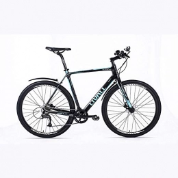 LLVAIL Carbon-Faser-Straßen-Fahrrad-Shifting Ultra Light Scheibenbremse Smart-Fahrrad-Mountainbike mit Scheibenbremse 24 Geschwindigkeiten Antrieb (Größe : L)