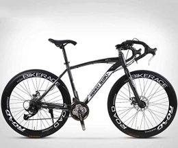 lqgpsx Rennräder lqgpsx 26-Zoll-Rennrad, 27-Gang-Fahrräder, Doppelscheibenbremse, Rahmen aus Kohlenstoffstahl, Rennradrennen, nur für Erwachsene für Männer und Frauen