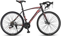 lqgpsx Fahrräder lqgpsx Male Road, 21-Gang-Rennrad mit hohem Kohlenstoffstahlrahmen, Stahlscheibe mit Zwei Rennrädern, 700 * 28C-Rad(Farbe:Weiß)