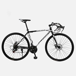 lqgpsx Rennräder lqgpsx Rennrad, 26 Zoll 21-Gang-Bikes, Doppelscheibenbremse, Rahmen aus Kohlenstoffstahl, Rennradrennen, Männer und Frauen für Erwachsene