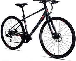 LQH Fahrräder LQH Ms Rennrad, leichtes Aluminium-Rennrad, 21 Gänge, ein Rennrad mit einer mechanischen Scheibenbremse ist Off-Road oder Cross-Country-Road für Motocross (Farbe: Schwarz, Größe: XS)