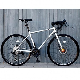 M-YN Rennräder M-YN Rennrad 68cm Rahmen 700c Räder 27 Geschwindigkeit Verschiebung Dual-scheibenbremsen Road Fahrrad Für Herren(Color:Silber-)