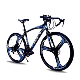 M-YN Rennräder M-YN Rennrad 700c Räder 21 Geschwindigkeitsscheibenbremse Herren- Oder Womens-Fahrrad-Radfahren(Color:schwarz+blau)