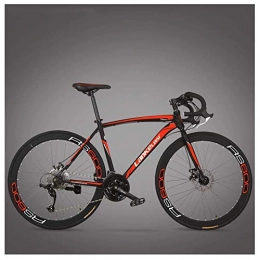 MJY Rennräder MJY Rennrad, ultraleichtes Fahrradrahmen für Erwachsene mit hohem Kohlenstoffgehalt, Carbon-Gabel-Ausdauer-Rennrad, City Utility-Fahrrad, rot, 21 Geschwindigkeit