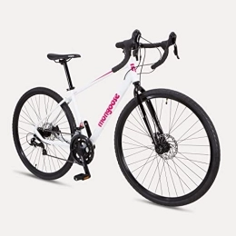 Mongoose Fahrräder Mongoose Unisex-Adult Define Gravel Bike, White, 17-Inch Frame