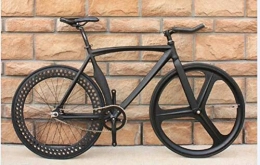 NTR Fahrräder NTR Bicycle Fixed Bike Aluminiumlegierung mit auffälligen mehrfarbigen Erwachsenen Männern und Frauen, schwarz, 46 cm (165 cm - 175 cm)