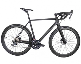 peipei Fahrräder peipei Schotter-Carbon-Bike mit 40-mm-Ellbogen-Schotter-Carbon-Rdern.Alle Straen Carbon Bike-Red_56cm (> 180cm)