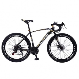 Qinmo Rennräder Qinmo Mountainbike, Rennrad 700C 30 Speed City Bikes Curved Lenker Unisex Outdoor Radfahren Doppelscheibenbremse Leichtes Rennrad (Color : A)