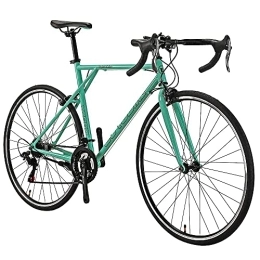 QQW Fahrräder QQW Roadbike, 21 Geschwindigkeiten, Leichte Rahmen, Rennräder Für Männer, Pendlerräder / Green