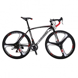 QXue Fahrräder QXue Carbon Rennrad 700C Kohlefaser Rahmen Fahrrad mit Shimano SORA R3000 21-Fach Kettenschaltung und Doppel-V-Bremse