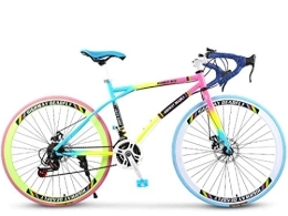FREIHE Rennräder Rennrad, 24-Gang 26-Zoll-Fahrräder, Doppelscheibenbremse, Rahmen aus Kohlenstoffstahl, Rennradrennen, nur für Erwachsene für Männer und Frauen
