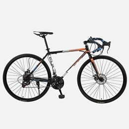 Aoyo Fahrräder Rennrad, 26 Zoll 21-Gang Fahrrad, Doppelscheibenbremse, High Carbon Stahlrahmen, Straßenfahrradrennen, Männer und Frauen Erwachsener, (Color : A4)
