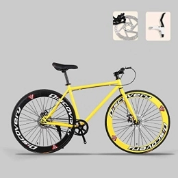 FREIHE Fahrräder Rennrad, 26-Zoll-Fahrräder, Doppelscheibenbremse, Rahmen aus kohlenstoffhaltigem Stahl, Rennradrennen, Männer und Frauen für Erwachsene