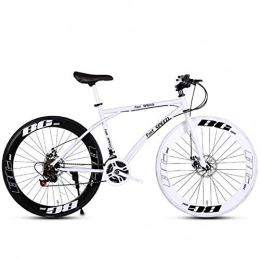Rennräder für Herren und Damen, 26-Zoll-Fahrräder mit 24 Geschwindigkeiten, nur für Erwachsene, Rahmen aus Stahl mit hohem Kohlenstoffgehalt, Doppelscheibenbremse für Rennräder D.