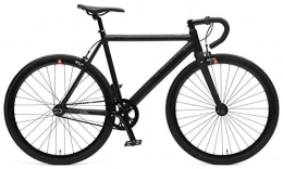Retrospec Rennräder Retrospec Herren Drome Fixed-Gear Track Bike with Carbon Fork Bicycle, Matte Black, XL