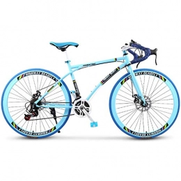Ti-Fa Rennräder Ti-Fa Straßen-Fahrrad für Erwachsene, 26" 24-Speed ​​Bikes, Doppelscheibenbremse, High Carbon Stahlrahmen, Straßenfahrradrennen, Männer und Frauen nur für Erwachsene