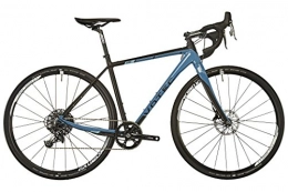 VOTEC Rennräder VOTEC Cyclocrosser VRX Comp Gravel-Bike Offroad Rennrad | 28 Zoll Carbon Herren Cross-Fahrrad | Black-Petrol Blue |