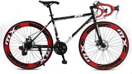 WLGQ Fahrräder WLGQ 26 Zoll Rennrad / Fahrräder, 24-Gang-Scheibenbremsen vorne und hinten, für Frauen Männer Erwachsene Geeignet für Größe: 160-185 cm