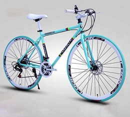 WLGQ Rennräder WLGQ Rennräder für Herren und Damen, 26-Zoll-Fahrräder, Nur für Erwachsene, Rahmen aus kohlenstoffhaltigem Stahl, Rennradrennen, Doppelscheiben-Bremsräder mit Rädern