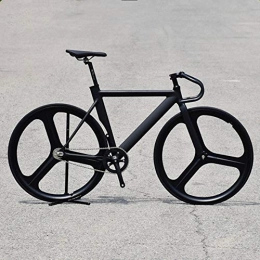 WND Rennräder WND Fixed Gear Bike 52cm 700C Rahmen Muskulöse   Aluminiumlegierung Bike Track Bike Fahrrad, schwarz, 52cm (165cm-185cm)