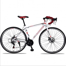 WRJY Mountainbike Fahrrad 47cm gebogener Lenker Doppelscheibenbremsen, Einrad Autobahn Fahrrad mit Variabler Geschwindigkeit, 21 Geschwindigkeit/27 Geschwindigkeit/30 Geschwindigkeit