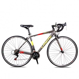 Xiaoyue Fahrräder Xiaoyue Rennrad, 21 Geschwindigkeit Erwachsene Straßen-Fahrrad, Doppel-V Bremse 700C Räder Rennrad, Leichtes Aluminium Männer Frauen Rennrad, Schwarz, Rot, lalay (Color : Grey)