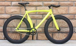 XZM Fahrräder XZM 48cm 53cm Aluminium   Fixed Gear Bike Fat Bike, gelb, 48cm (155cm-175cm)