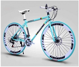 YANGSANJIN  YANGSANJIN Herren und Damen Rennräder 26 Zoll Fahrrad Erwachsene nur High Carbon Stahl Rahmen Rennrad Räder Doppelscheibenbremse