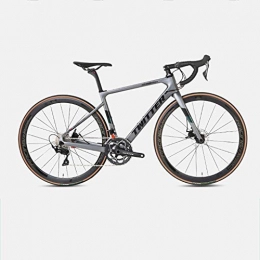 Yinhai Fahrräder Yinhai Carbon-Rennrad, Shimano 105 / R7000 700C Carbon-Rennrad Mit Shimano 105 / R7000 22-Gang-Umwerfersystem Und Doppelscheibenbremse, Dark Grey 51cm