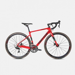 Yinhai Fahrräder Yinhai Carbon-Rennrad, Shimano 105 / R7000 700C Carbon-Rennrad Mit Shimano 105 / R7000 22-Gang-Umwerfersystem Und Doppelscheibenbremse, Red 51cm
