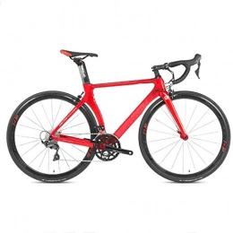 Yinhai Rennräder Yinhai Kohlefaser-Rennrad, Carbongabel, Shimano UT R8000, 22 Geschwindigkeiten, 700C-Räder, Rot, Weiß, Red 52cm