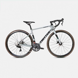 Yinhai Fahrräder Yinhai Rennrad 700C Carbonrahmen, Shimano 105 / R7000 22-Gang-Umwerfersystem Ultraleichtes Straßenrennen, Gray 51cm
