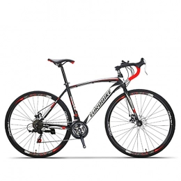 YQCH Rennräder YQCH Jugend- und Erwachsenen-Mountainbike, Outoad-Mountainbike, Aluminium- und Stahlrahmen, 27 Geschwindigkeiten 26-Zoll, volles Suspension MTB-Bikes, Doppelscheibenbremsfahrräder (Color : Red)